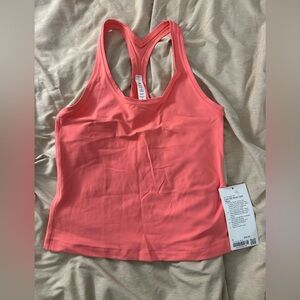 NWT Lululemon Cool Racerback Short Tank Top *Nulu in Raspberry Cream, size 8